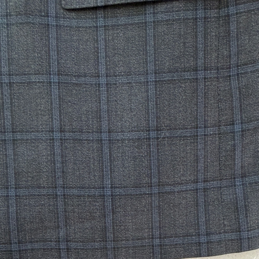 Lubiam Dark Gray Checkered Blazer - Picture 3 of 6